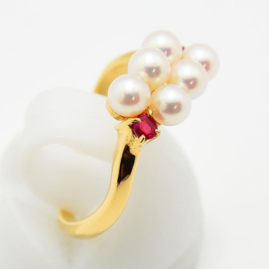 TASAKI（タサキ） リング 田崎 あこや真珠 ルビー アコヤ パール K18