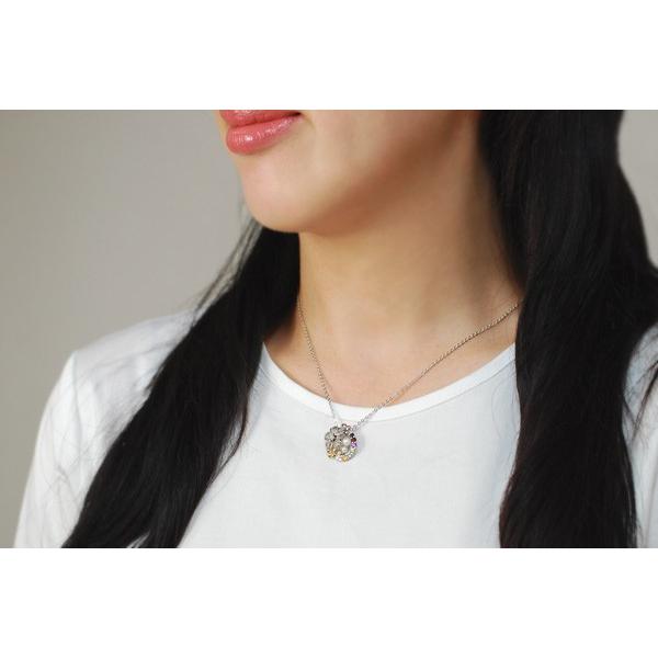 碌山 天然石 桜 ペンダントトップ キラキラのカラーストーン7色と