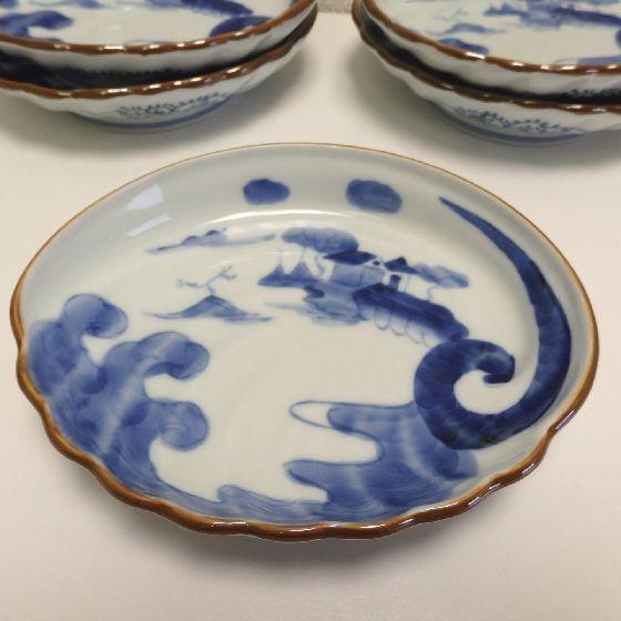 賞美堂 染付山水鮑型銘々皿揃 5枚セット : リビングT&S - 通販 - Yahoo