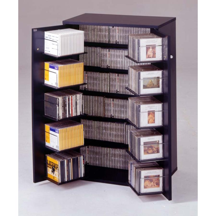 ラック AV収納名人CDラック CD収納 本棚 コミックラック 鍵なし
