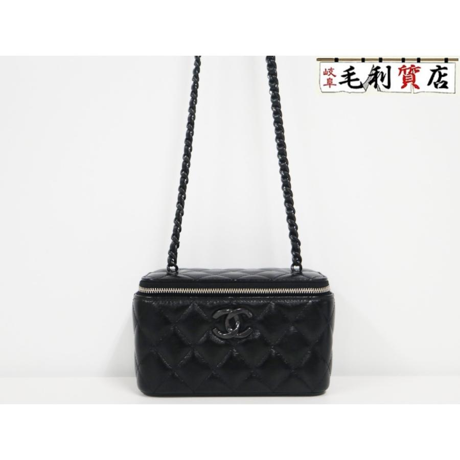 CHANEL（シャネル） バニティバッグ ソーブラック チェーンバッグ