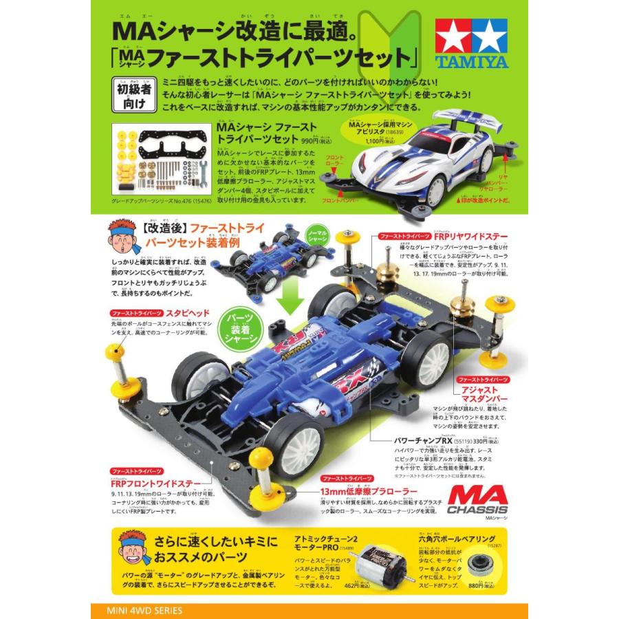 ミニ四駆 15476 MAシャーシ ファーストトライパーツセット : おもちゃ