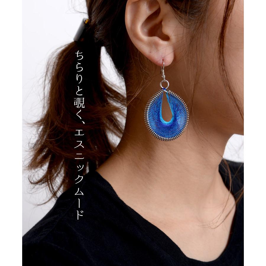 marai（マーライ） ピアス フックピアス 大ぶり 大振り 揺れる 派手