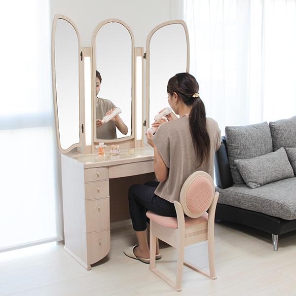 ドレッサー 三面鏡 イザベル : ミラーミュージアムヤフー店 - 通販