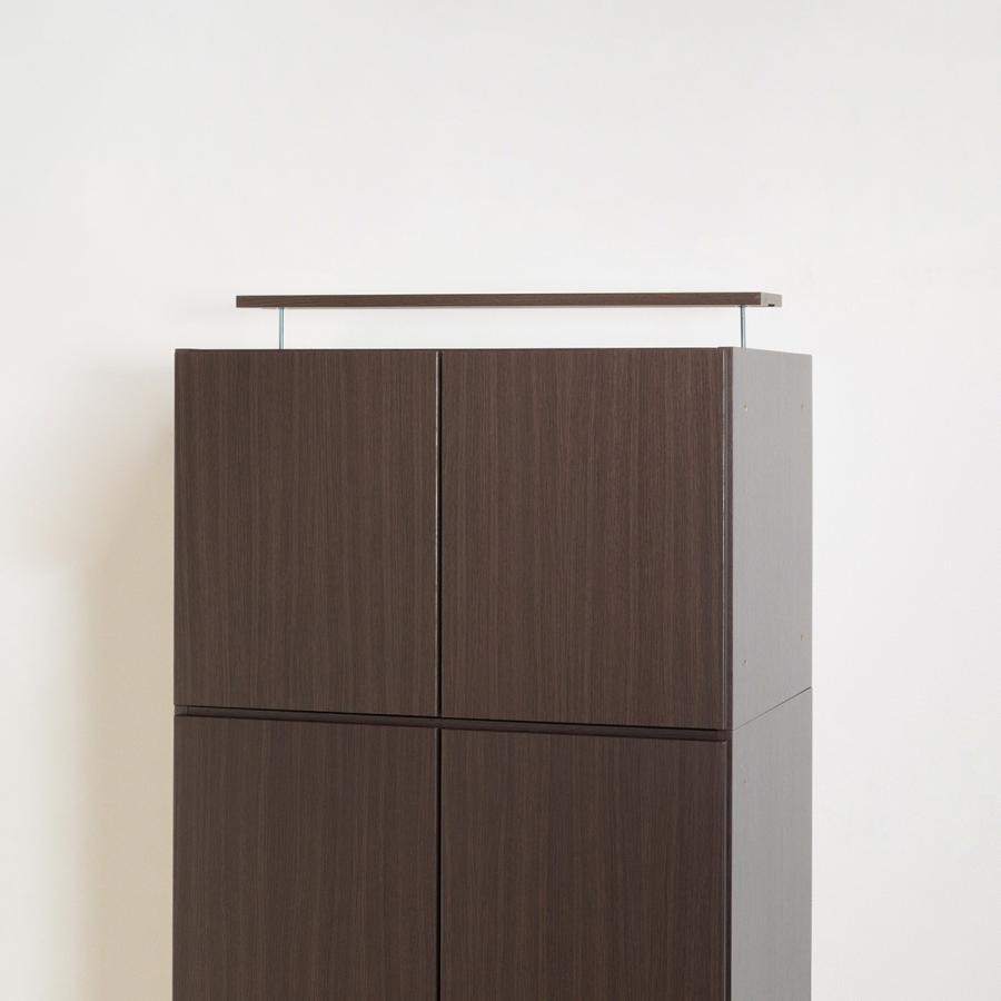 ニトリ（NITORI） ブレザータンス上置きセット(アーデル2 80B DBR