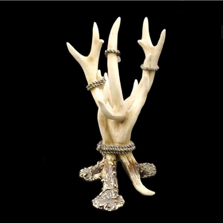 鹿の角 シカ 置物 リビングルーム レストラン バー カフェ 置き物