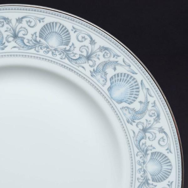 WEDGWOOD（ウェッジウッド） ドルフィン（ホワイト） 27cmプレート ※銀