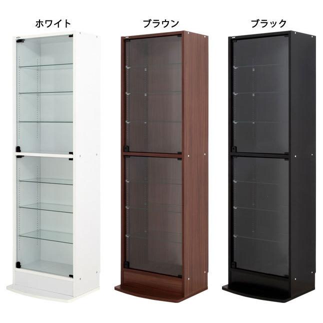 コレクションケース ディスプレイラック ガラス扉 棚板追加可能 幅54