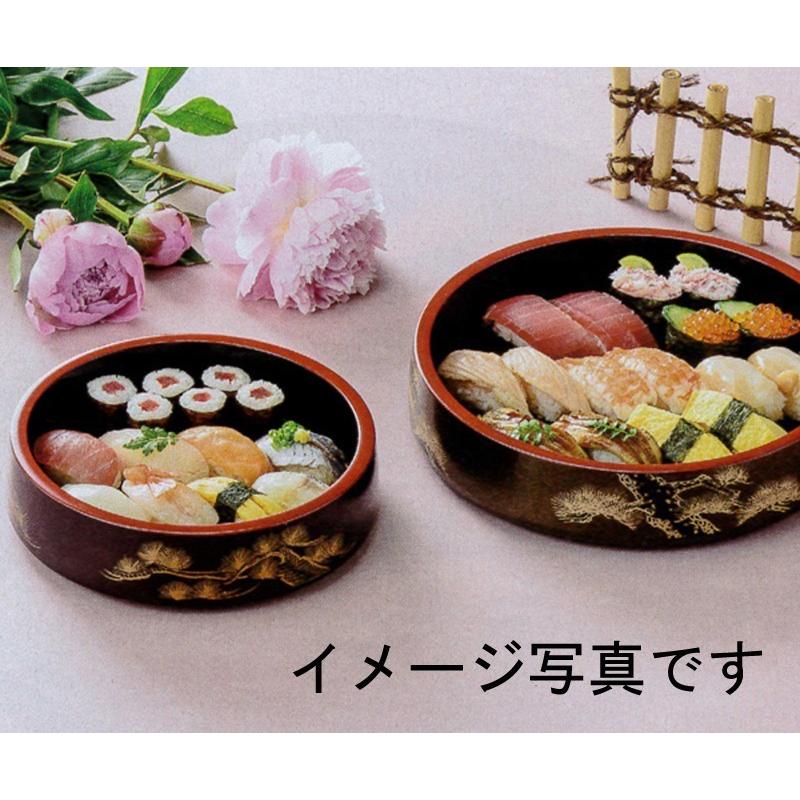 DX寿司桶 二色金箔 9寸 2人用 業務用 日本製 手巻き寿司 海鮮盛合せ