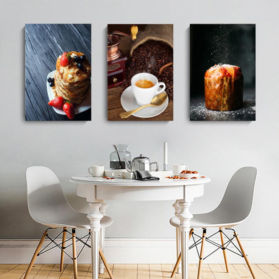 カフェ 絵画 パンケーキ インテリア 絵 アートフレーム 人気30×40cm