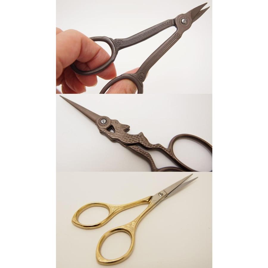 はさみ デザインシザー アンティーク調 ハサミ 文房具 裁縫 手芸 雑貨