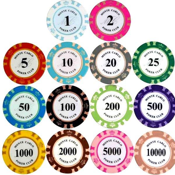 ポーカーゲーム ポーカーチップ (数字表記100) 1枚 モンテカルロ
