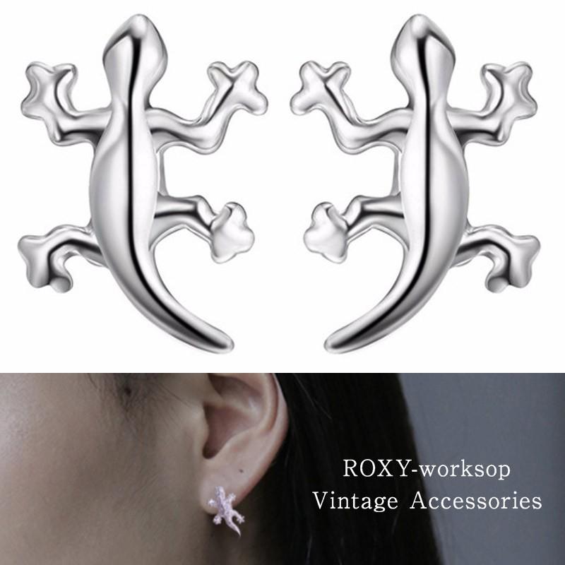 ピアス トカゲ シンプル メンズ レディース ユニセックス 小さめ