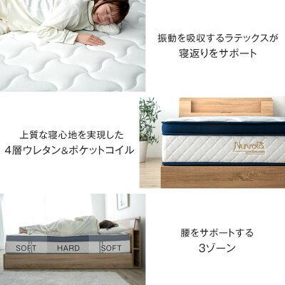 タンスのゲン 25日正午〜+3% マットレス セミダブル ポケットコイル