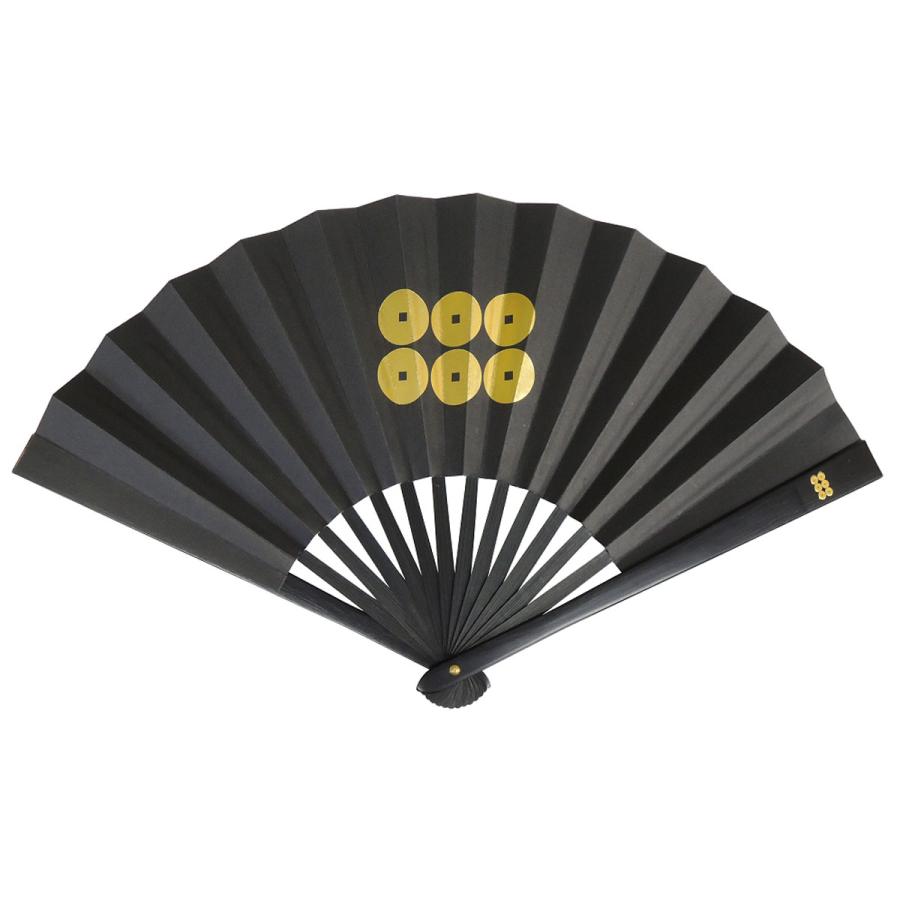 鉄扇 護身用 8寸 真田幸村・金家紋入 尾形刀剣 扇子 武道用 うちわ