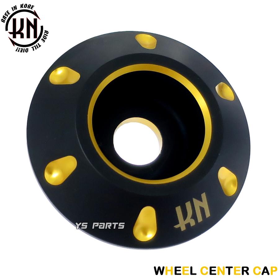 CNC削出]デュアルカラーホイールセンターキャップ黒金ディオSR[AF25]G