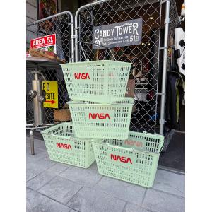 暗闇で光る！ 蓄光仕様 NASA アメリカ業務用 ショッピングバスケット