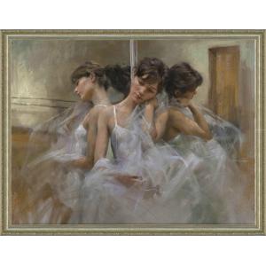 絵画 油絵 女性画「無題」手描き 直筆 人物画 裸婦画 30号サイズ 額