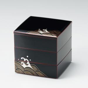 山田平安堂 仁清梅蒔絵 三段重 重箱 漆器 ( 継承工房 ) : 漆器 山田