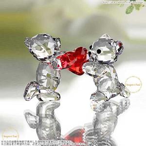 SWAROVSKI（スワロフスキー） スワン 2羽セット カップル 白鳥 ハート