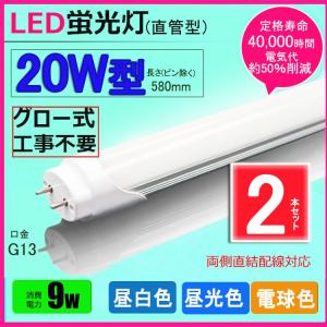 NISSIN LUX LED蛍光灯 20w形 昼光色 昼白色 電球色 led直管蛍光灯T8
