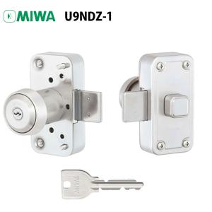 面付け錠 面付錠 miwa 美和ロック 玄関 鍵 錠前 U9シリンダー U9-NDZ-1