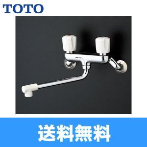 TOTO TOTO,TKJ20BAU,壁付けツーハンドル混合水栓(呼び13mm,整流吐水,吐
