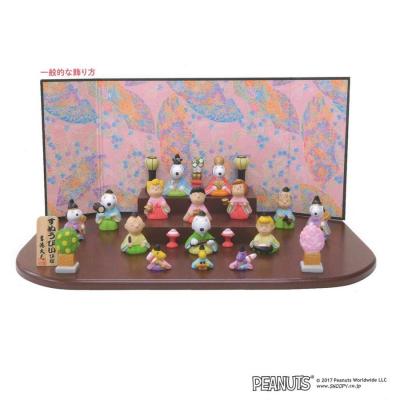 SNOOPY（スヌーピー） 15人 台段雛飾り ピーナッツ キャラクター 吉徳