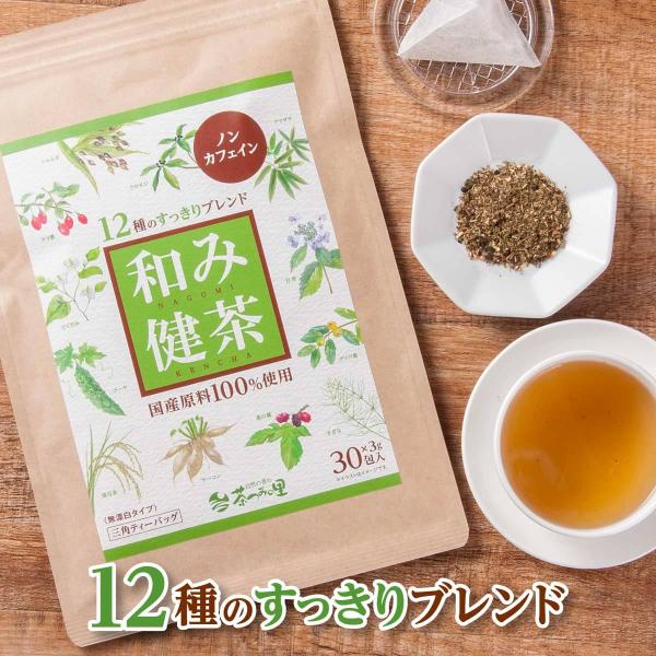 茶つみの里 国産 12種ブレンド 健康茶 和み健茶 3g×30包入 ティー