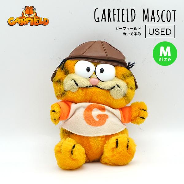 USED品 ガーフィールド ぬいぐるみ M ヴィンテージ品 オレンジ