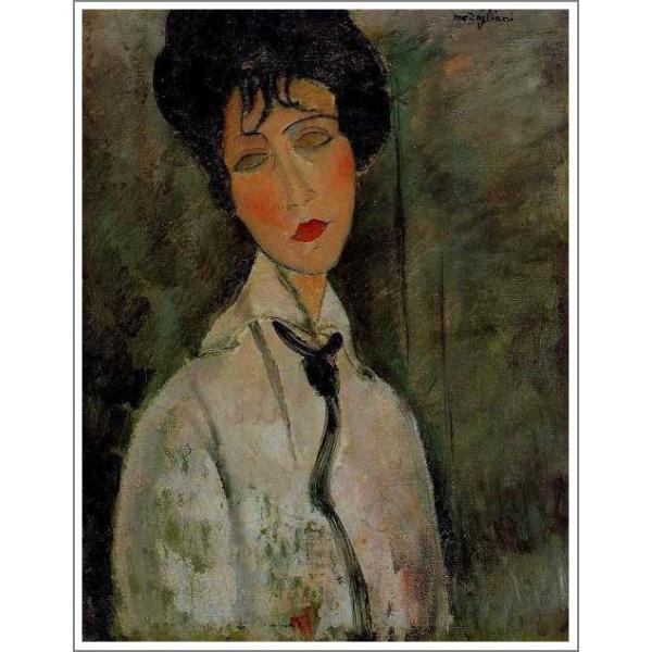 アメデオ・モディリアーニ ルネ・キスリングの肖像 油絵肉筆模写