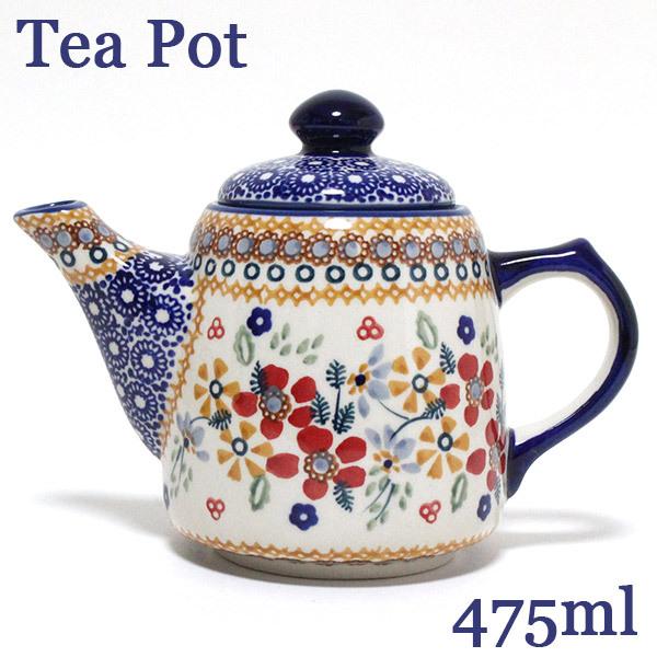 ポーランド陶器・食器 カフェポット ティーポット 475ml お花柄 DPLC