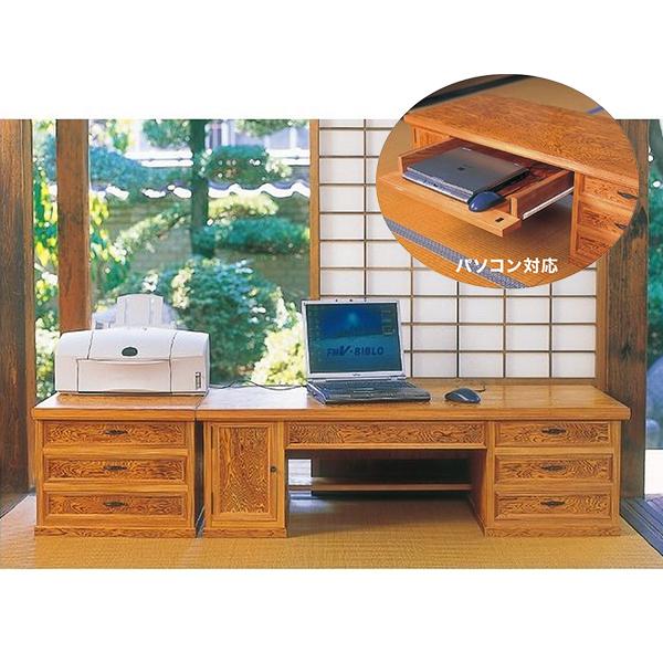 屋久杉 文机 座机 書斎机 脇置15 幅45cm 大川産 国産 日本製 : 戸田