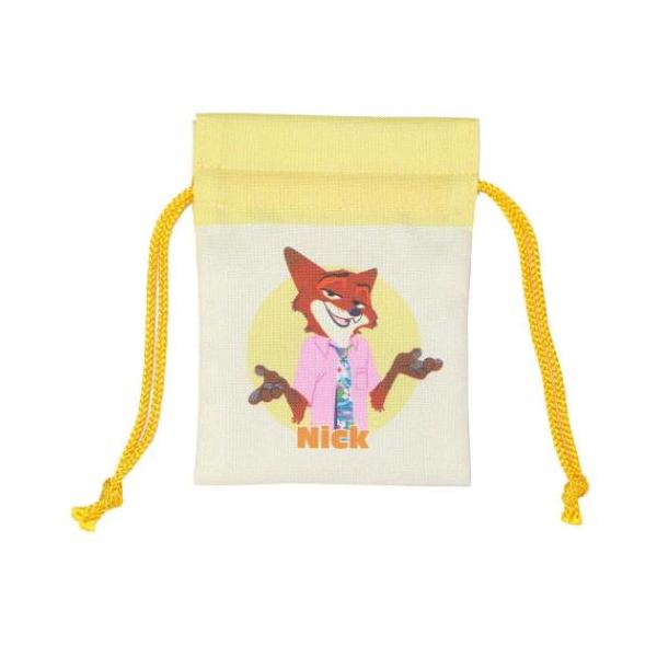 豆巾着 ミニ巾着袋 ディズニー ズートピア2 YE 2Dアートシリーズ