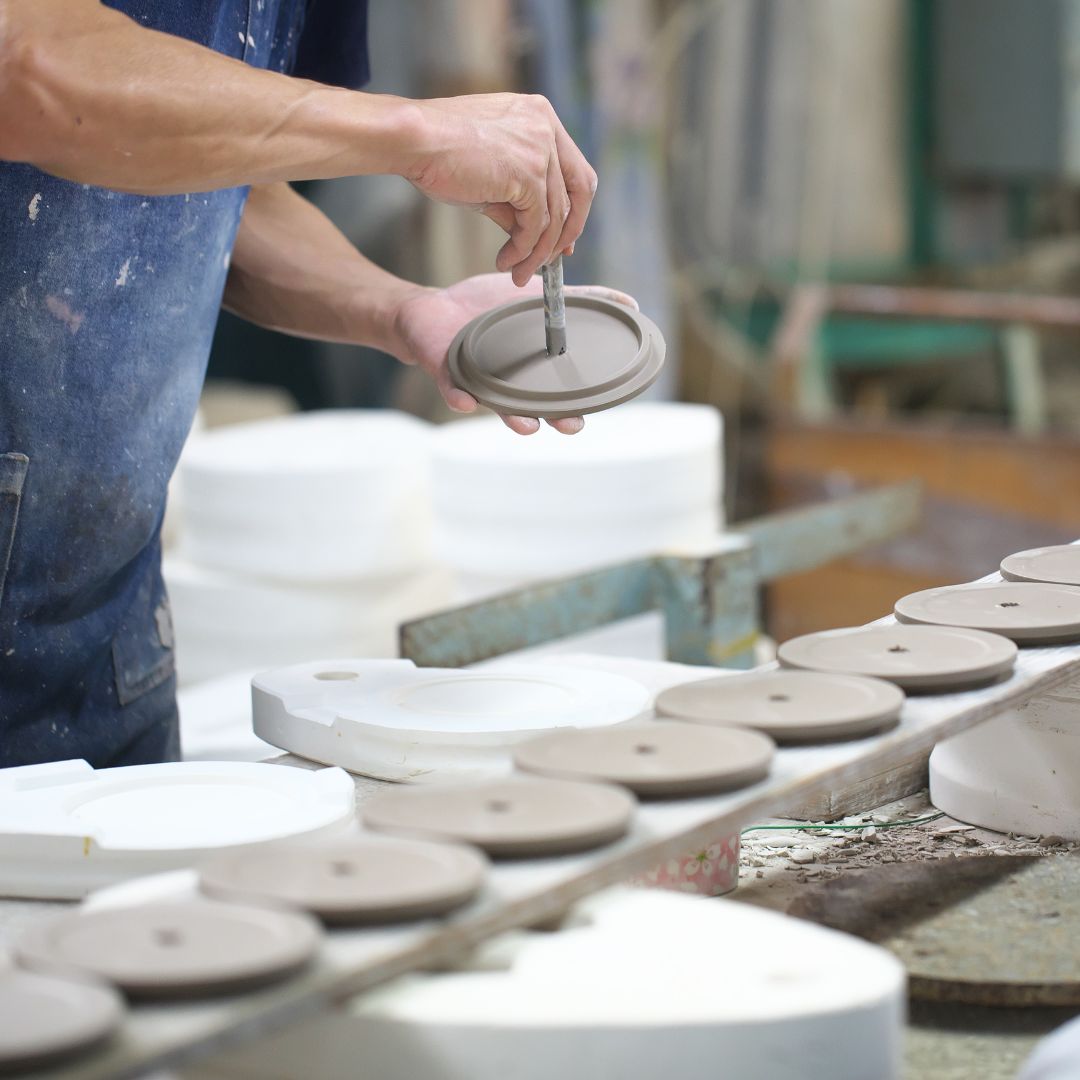 美濃焼 時計 | 掛時計 GLAZED CLOCK | 青海鼠釉 Z-02 | SUGY