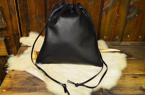 フルオーダー本革巾着袋 - 創作鞄槌井