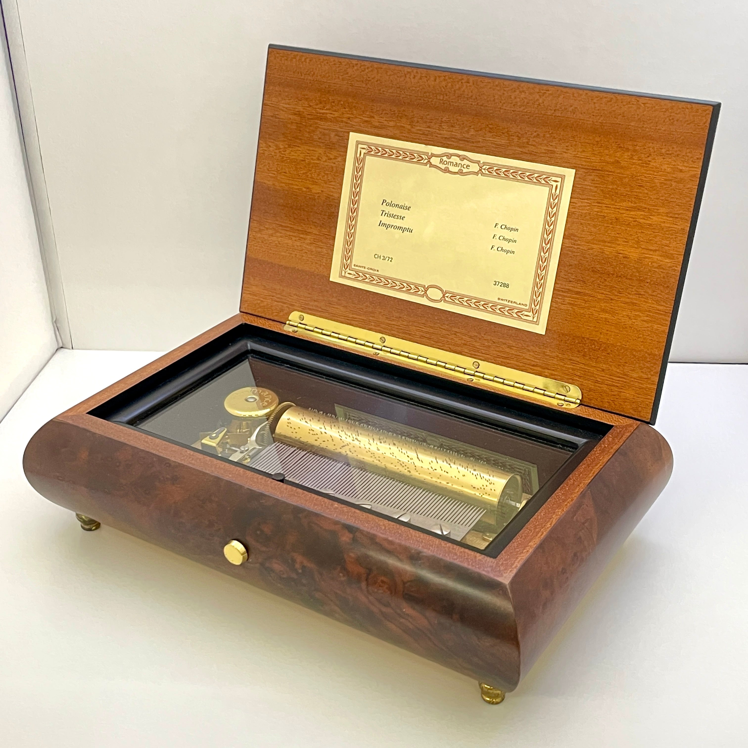 送料無料】REUGE（リュージュ）72弁 オルゴール 3曲収録 ショパン 英雄