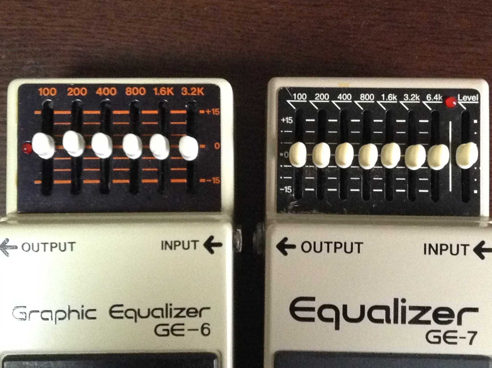 BOSS GE-6 Graphic Equalizer(GE-7と比べてみた): 昔に比べりゃ 金も