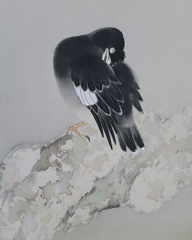 五島耕畝 柘榴叭々鳥 | 掛軸(掛け軸)販売／表装ご依頼は掛軸いっぷく