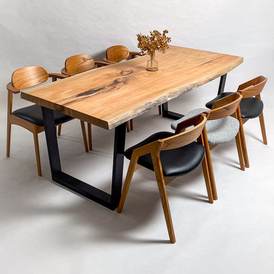 欅一枚板ダイニングテーブル｜鬼童銘木（KIDOMEIMOKU） – 【公式】鬼童