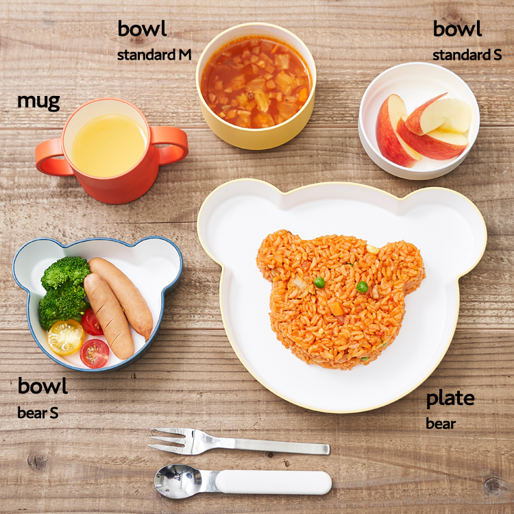 tak｜キッズディッシュ プレート ベア | KONCENT Web shop｜アッシュ