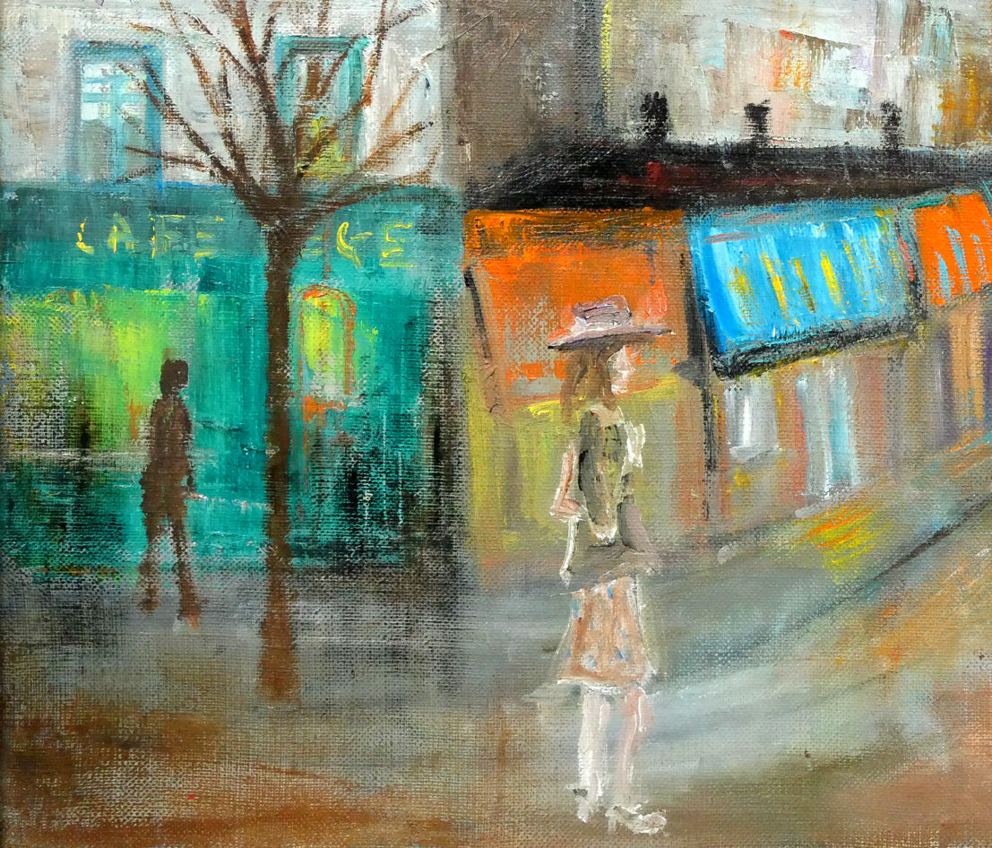 大澤喜一「パリ」油絵・F10号 絵画買取・販売の小竹美術