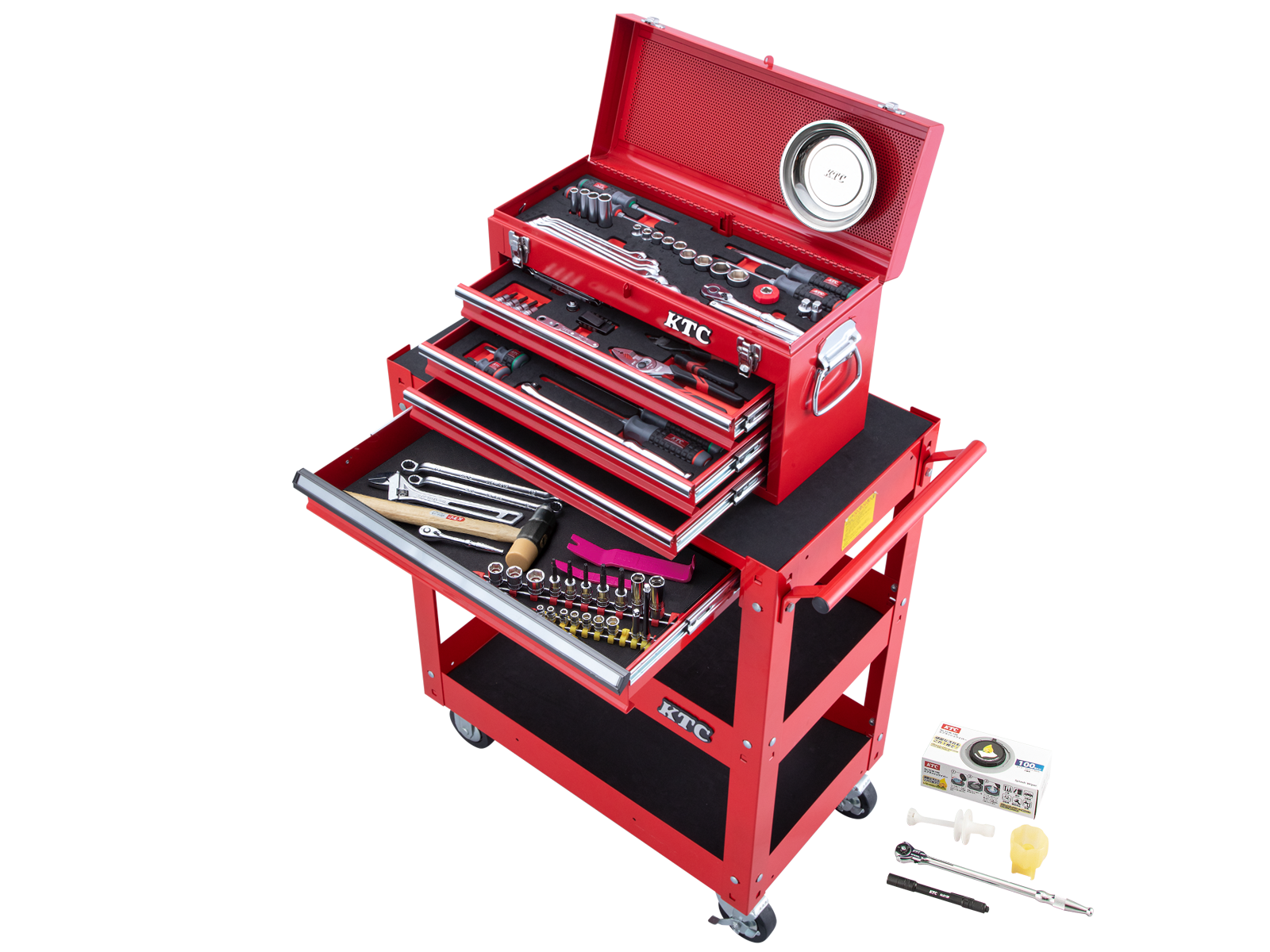 工具セット（チェスト+ワゴンタイプ）［98点］ | KTCツール