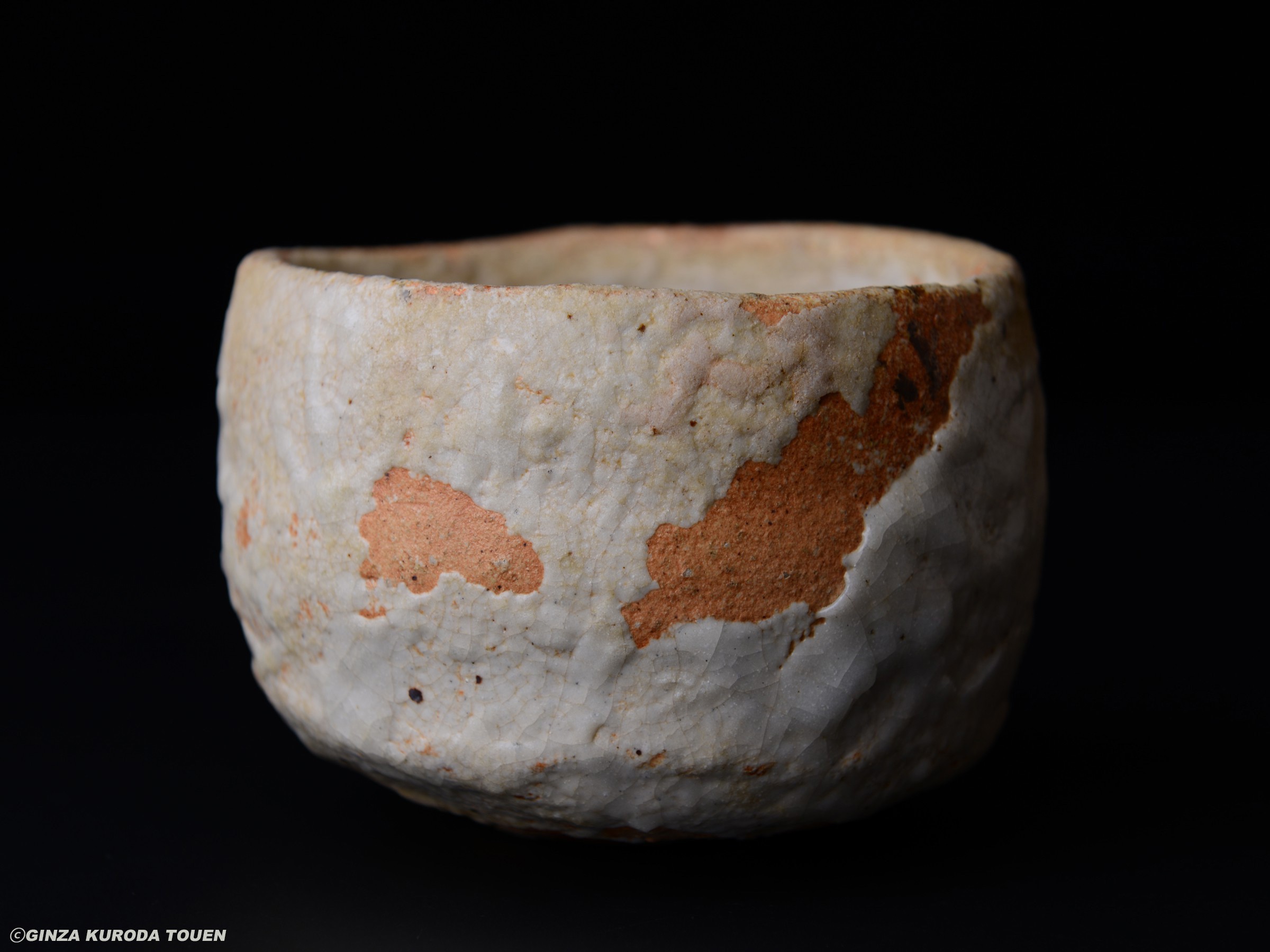 川喜田半泥子 志野茶碗 [銘・雪の曙] | 銀座 黒田陶苑