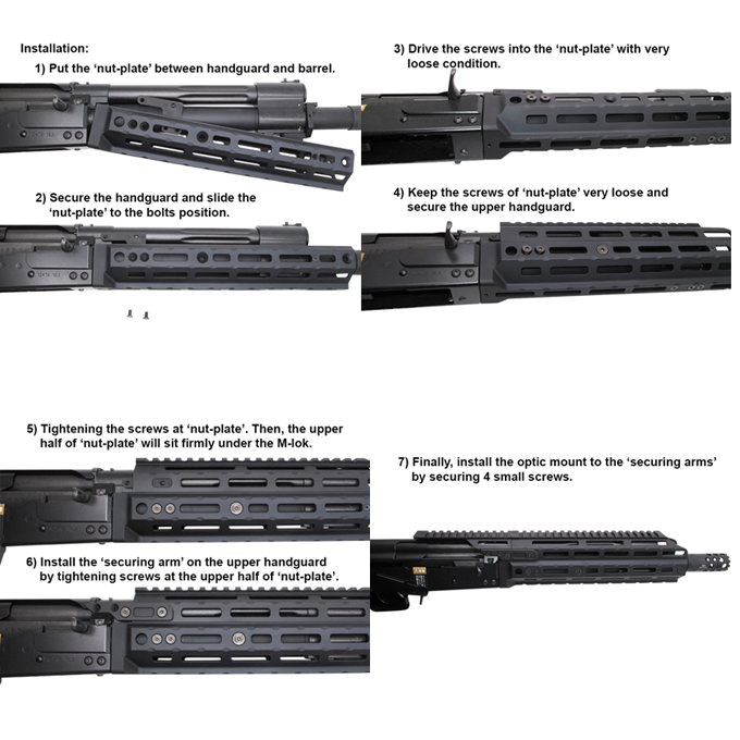 L.A.ホビーショップ / マルイ サイガ-12K用 AタイプM-LOKアルミハンド