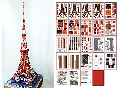 紙とは思えない完成度「1/500 東京タワー」 : 日刊 ちっちゃいもの新聞
