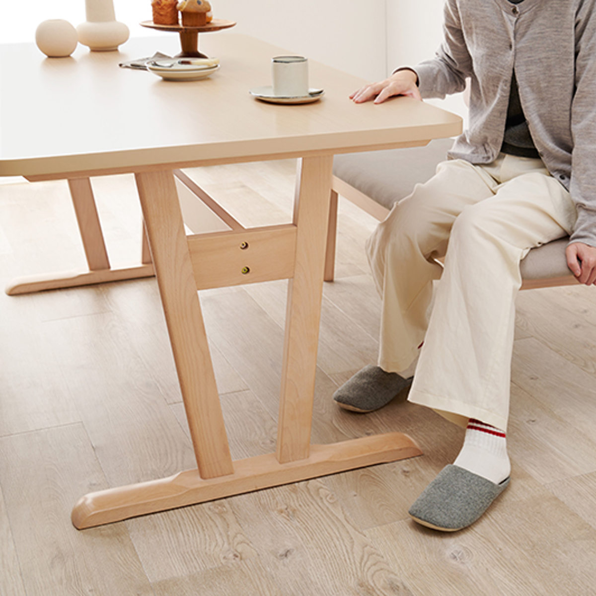 ダイニングテーブル 幅145cm 4人掛け 木目 （ 木製 ダイニング