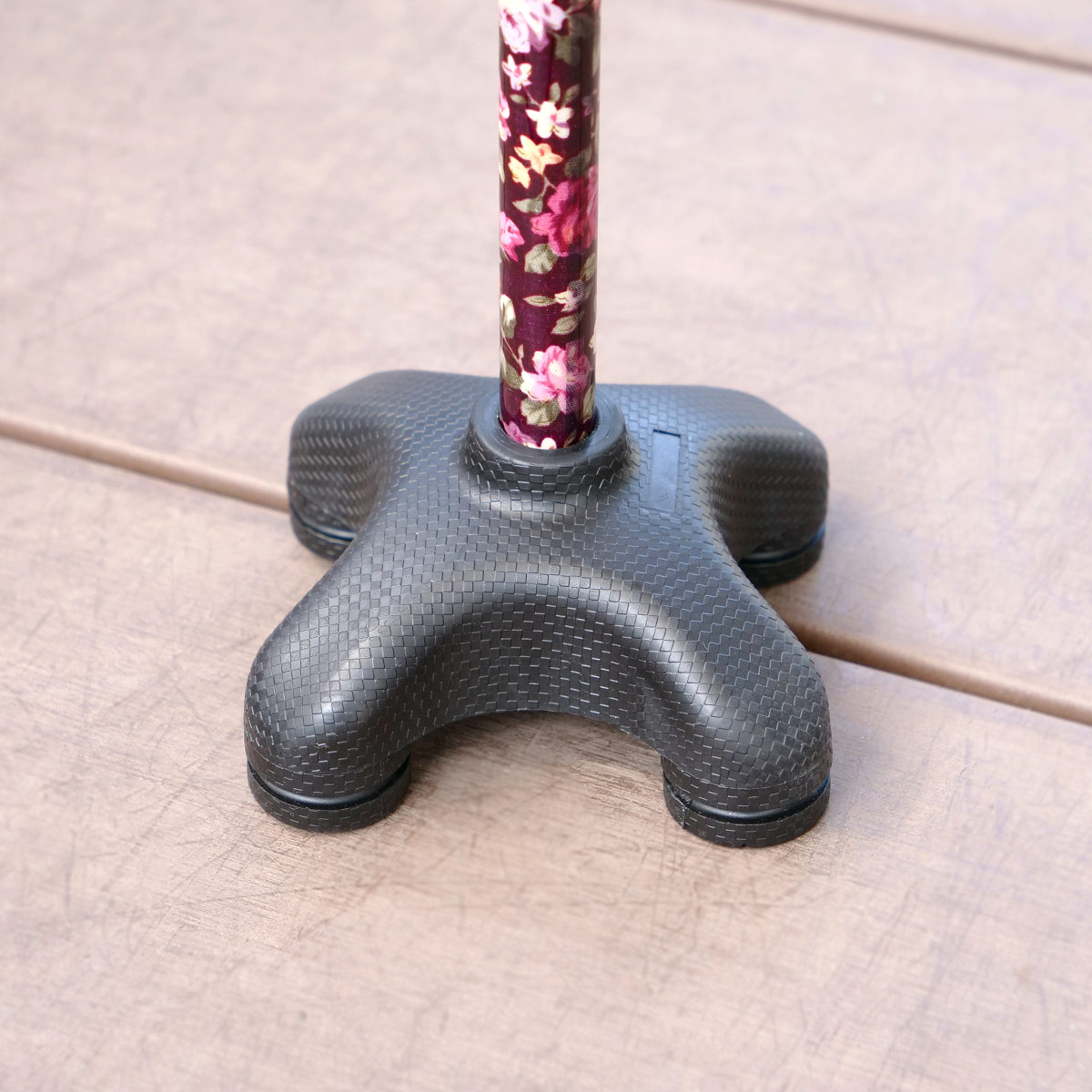 杖 4点杖 自立式 クワドケイン easy to hold カーボン製 伸縮 非課税