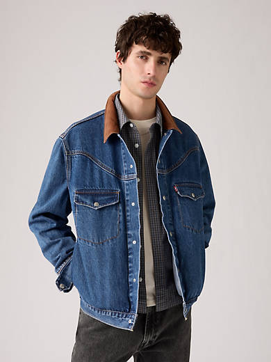 Western Shorthorn Trucker Jacket - Dark Wash | Levi's® US