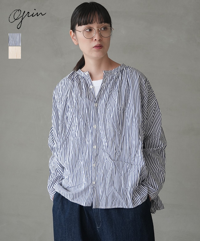 SALE 50%OFF】[8255T-019]grin(グリン) ブロード2wayアンブレラシャツ